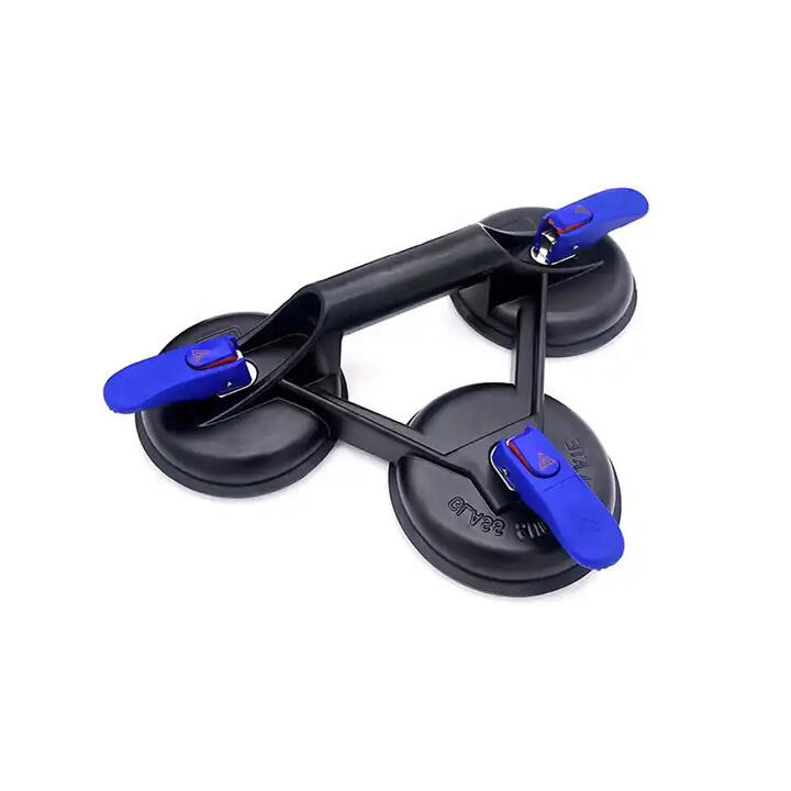 Glass Puller Lifter Gripper Aluminum Alloy 3 claw glass suction cup manufacture