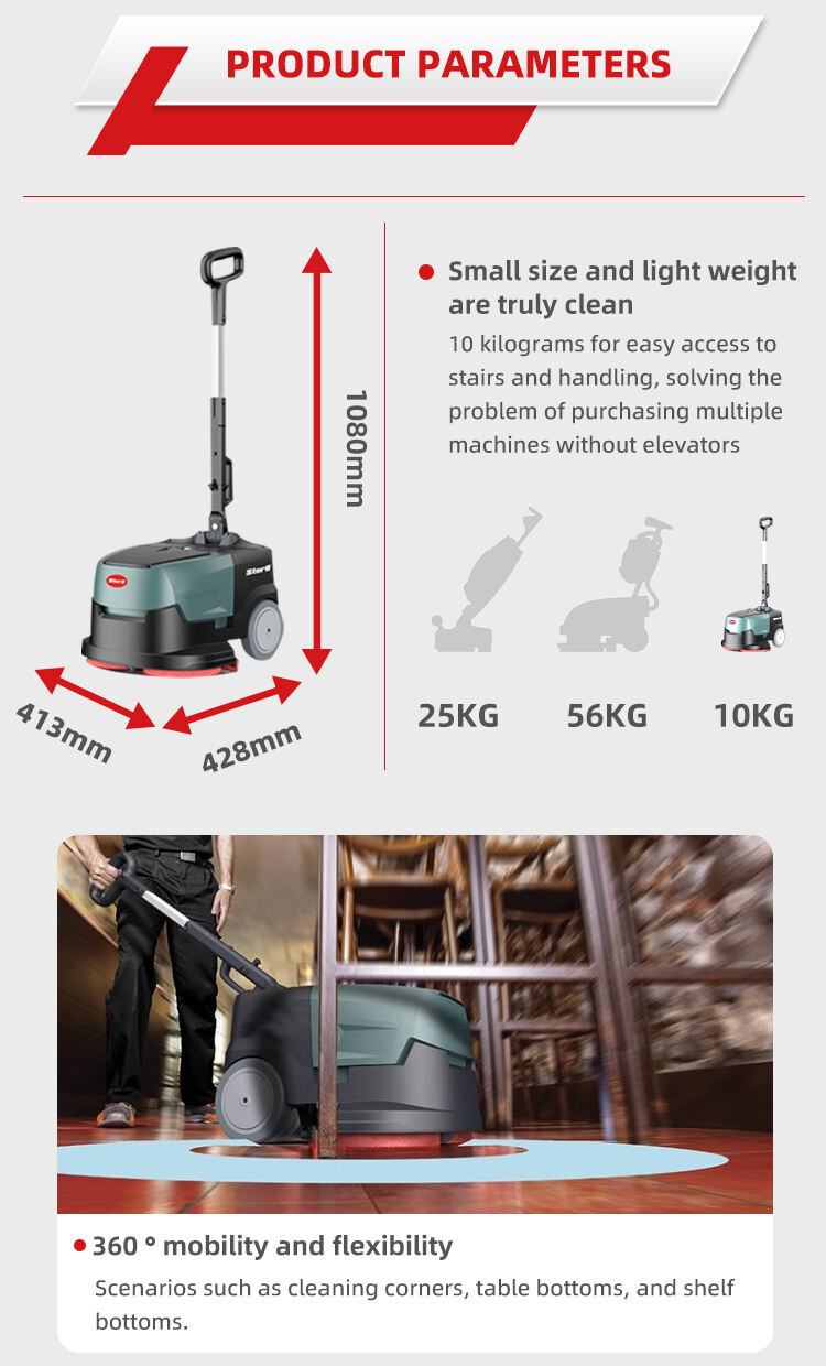 Tragbare Lithium-Elektro-Bodenwäscher-Haushaltsreinigungsmaschine Mini Hand Push Bodenwäscher Fabrik