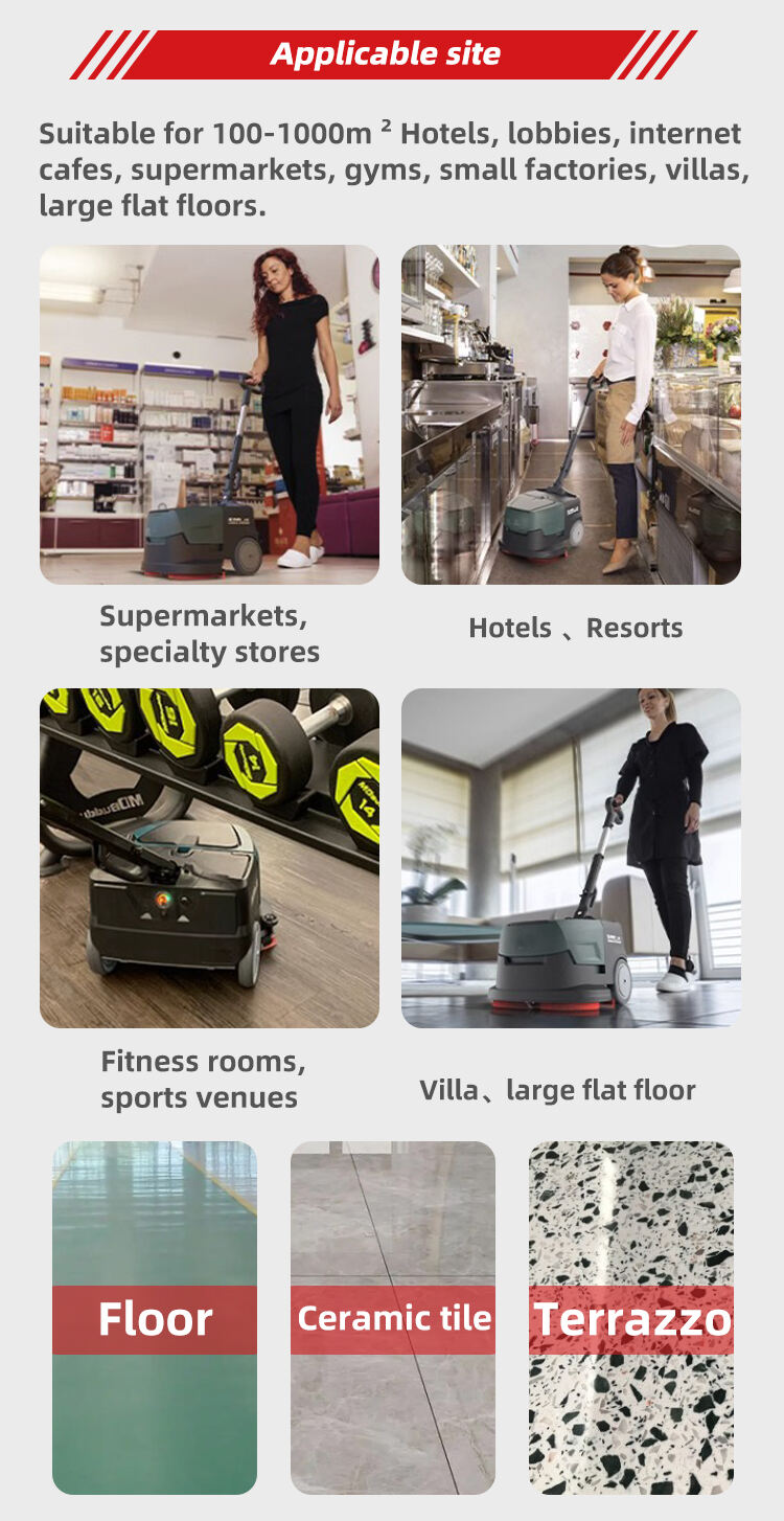 新しいコードレススクラバーポータブルフロアスクラバーミニフロアスクラバーマシン工場