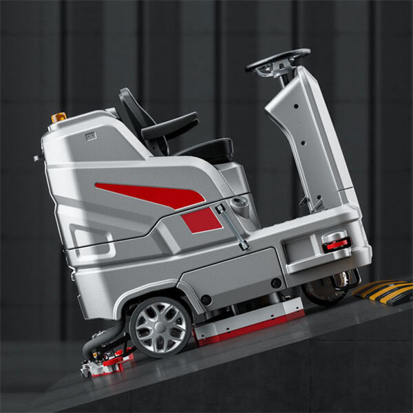 Innovation of industrial floor scrubber ride-on: