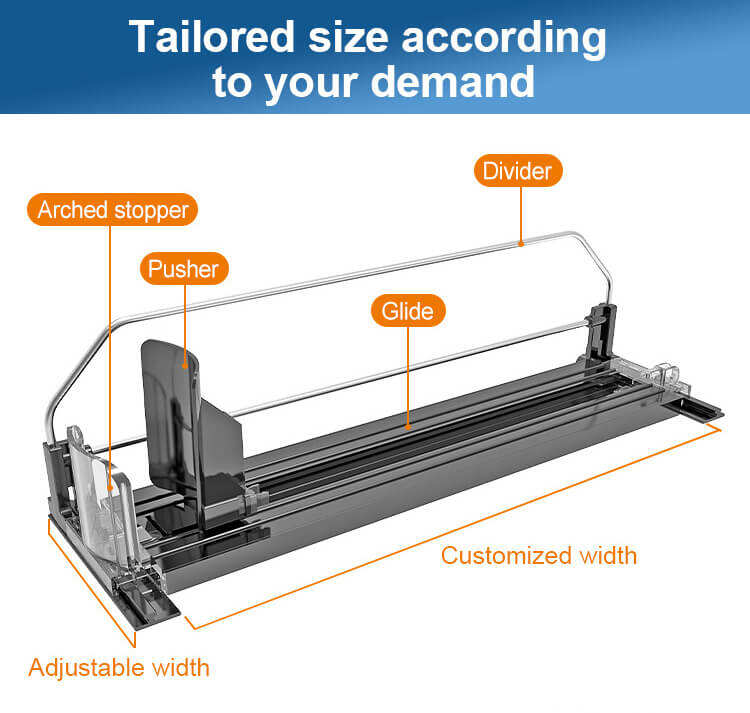 Slow Motion Self-pushing Soda Can Organizer for Refrigerator, Fridge Drink Can Organizer manufacture