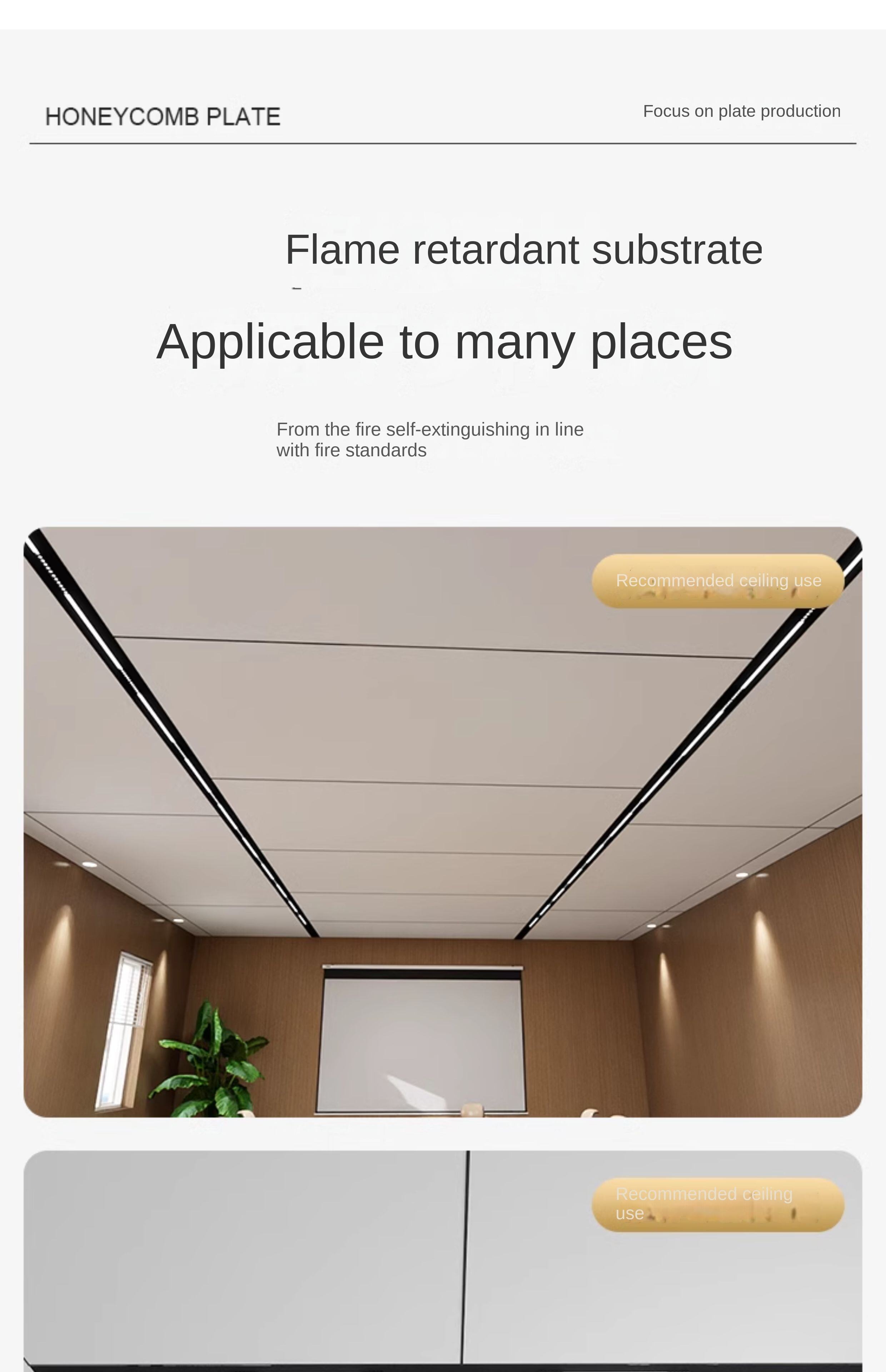 Honeycomb Aluminum Alloy Wall Panel All Aluminum Self-Contained Large Plate for Kitchen Integrated Ceiling Wall Decoration Panel manufacture