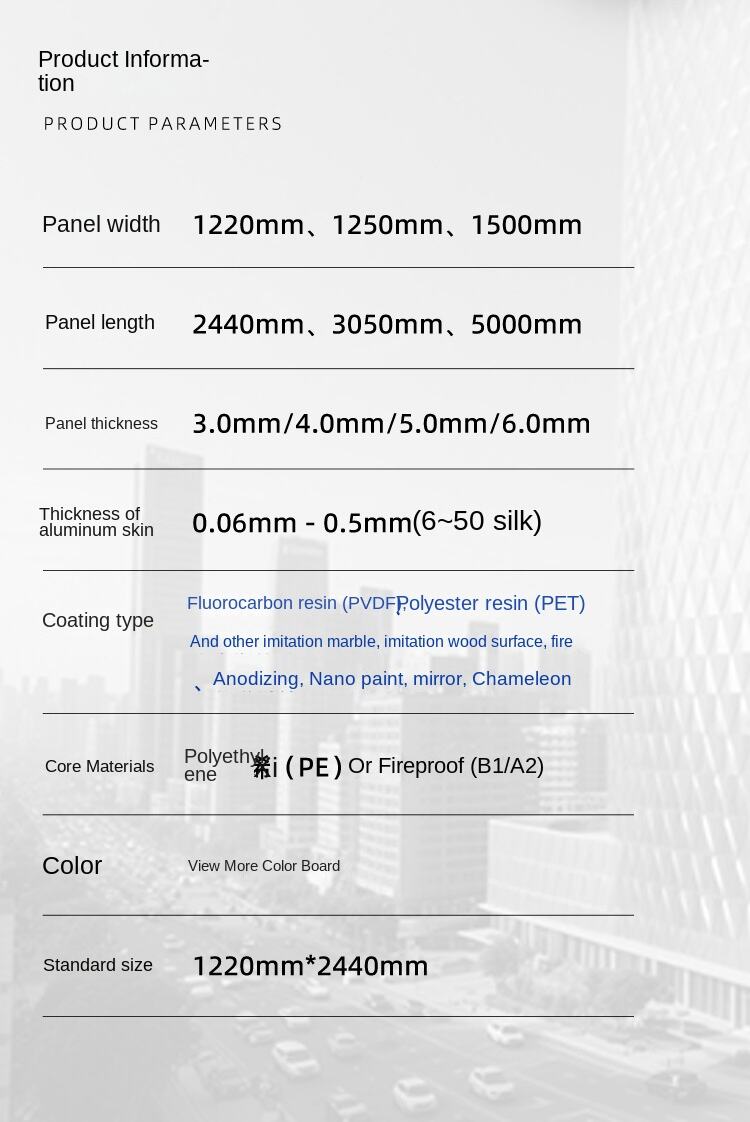 Modern High-Strength Self-Cleaning Nano-Coated 4mm Aluminum Composite for Outdoor Construction Hotel Anti-Static Fireproof factory