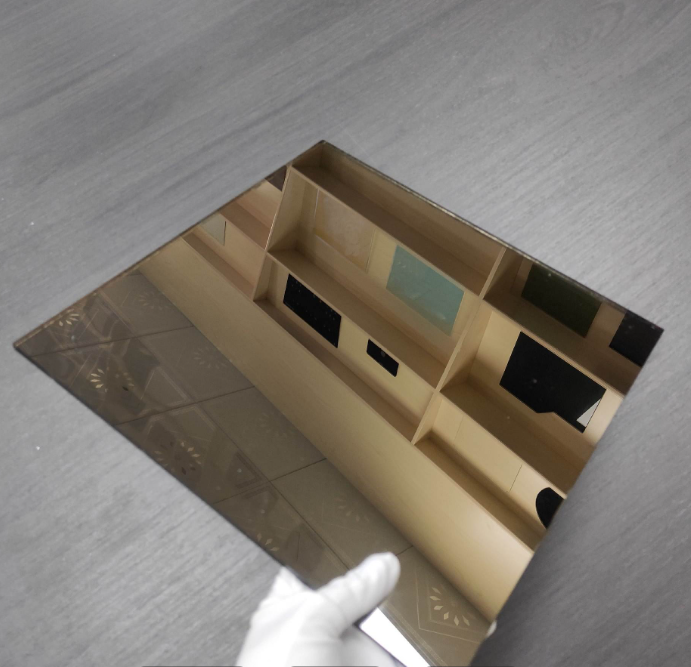 Modern Design Mirror Aluminum Composite Panels Fireproof Anti-Static for Hotel Facades Exterior Walls PVDF PE Coating supplier