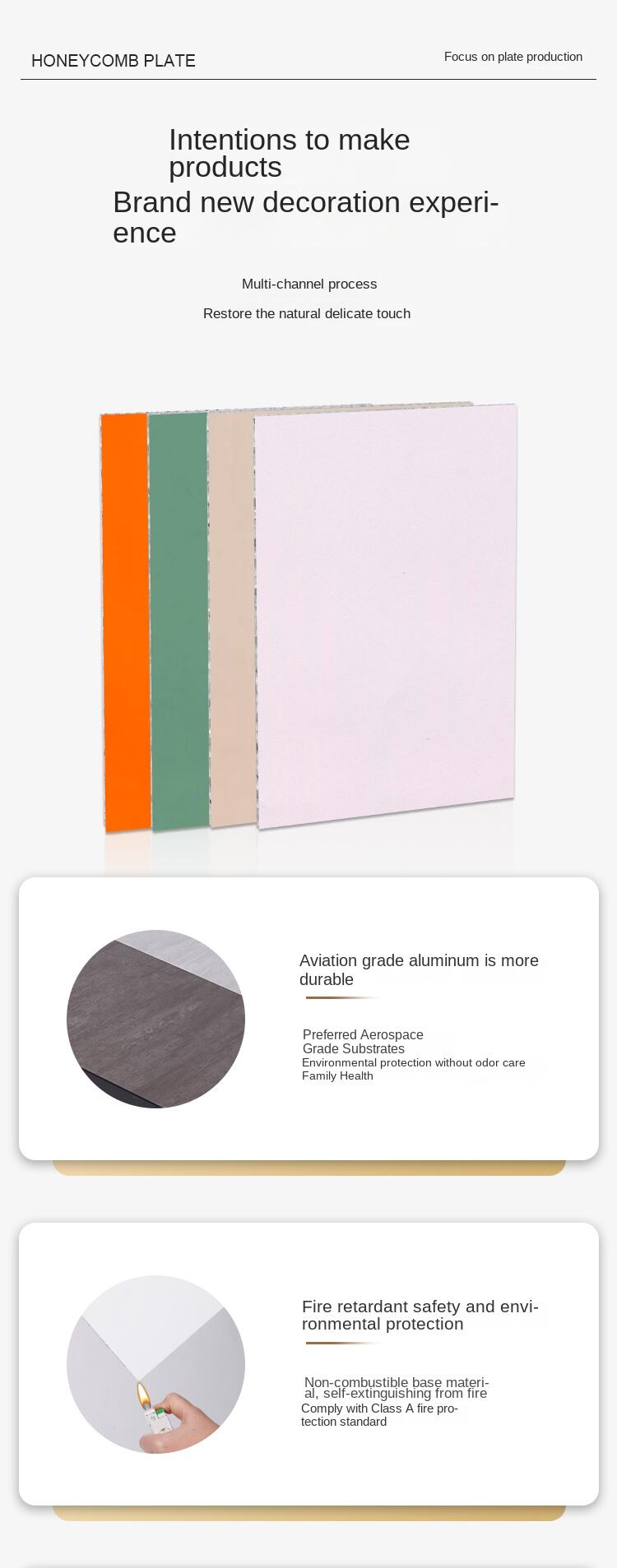 Honeycomb Aluminum Alloy Wall Panel All Aluminum Self-Contained Large Plate for Kitchen Integrated Ceiling Wall Decoration Panel factory