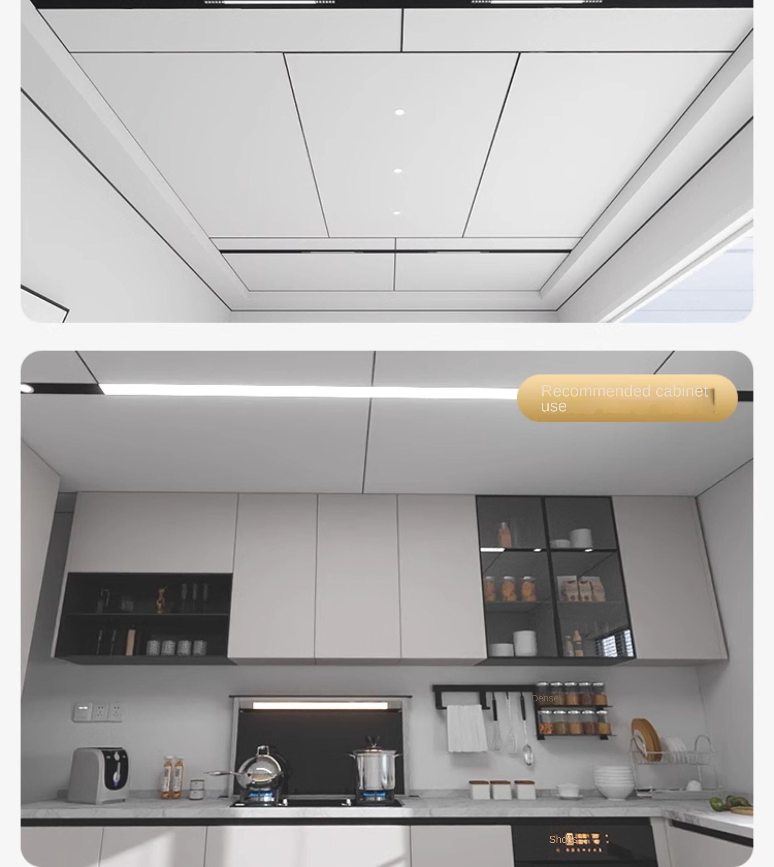 Honeycomb Aluminum Alloy Wall Panel All Aluminum Self-Contained Large Plate for Kitchen Integrated Ceiling Wall Decoration Panel supplier