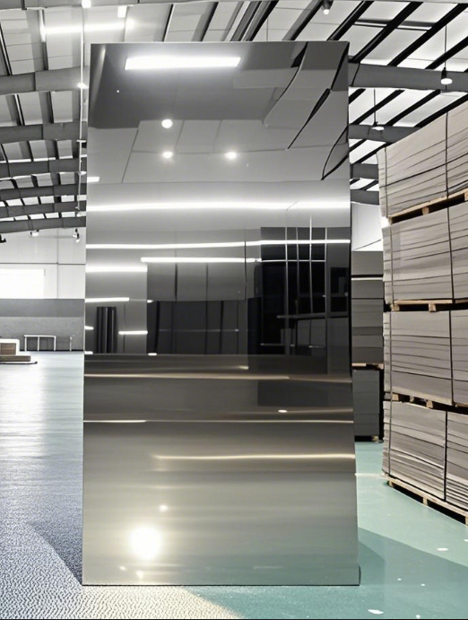 Direct Factory Supply Silver/Gold Mirror PE or PVDF Coating Aluminum Composite Panel for Cladding and Construction Decoration factory