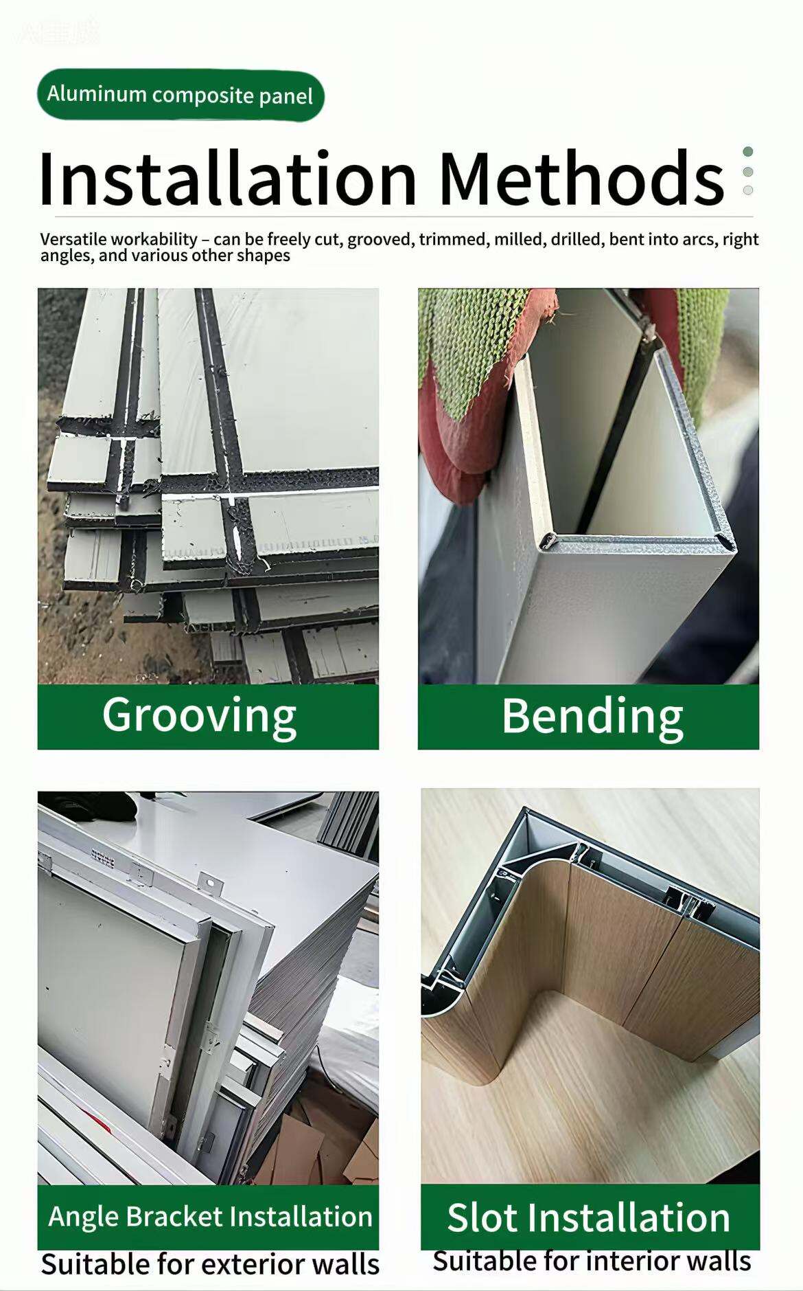 A2 Grade Fireproof Aluminum Composite PVDF Coated High Temperature Resistant Exterior Wall Decorative Panel for Outdoor Use manufacture