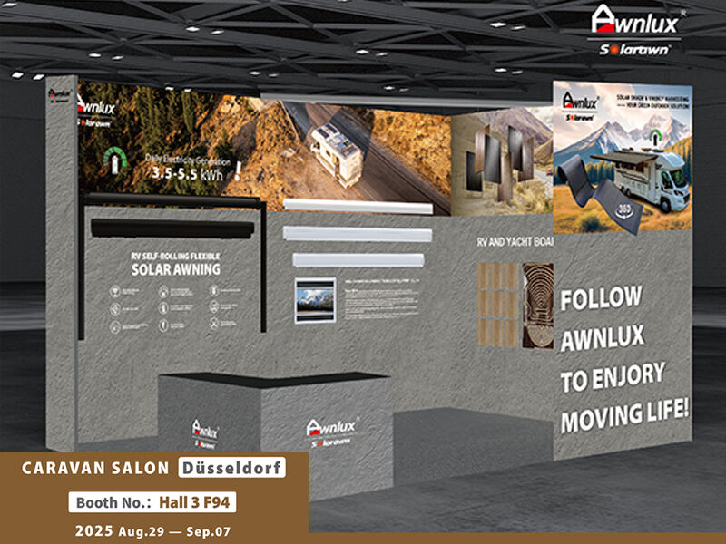 ستشارك Awnlux في معرض Caravan Salon دوسلدورف 2025 – اكتشفوا أحدث مظلاتنا للمركبات الترفيهية والمظلات المدعومة بالطاقة الشمسية