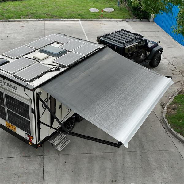 Profitez d'un montage facile et d'une protection contre le soleil grâce à une tonnelle électrique pour camping-car
