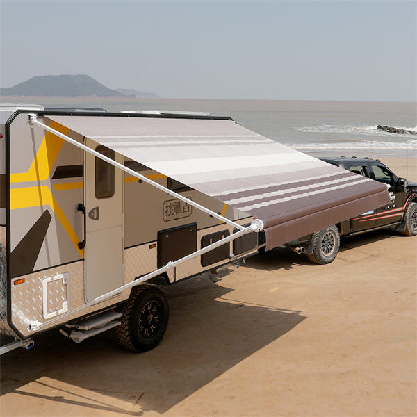 Modernisez votre remorque de voyage avec une solution d'auvent élégante et fonctionnelle