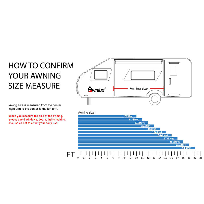 Caravan Awning-Roll Out Manual Awning-W5600