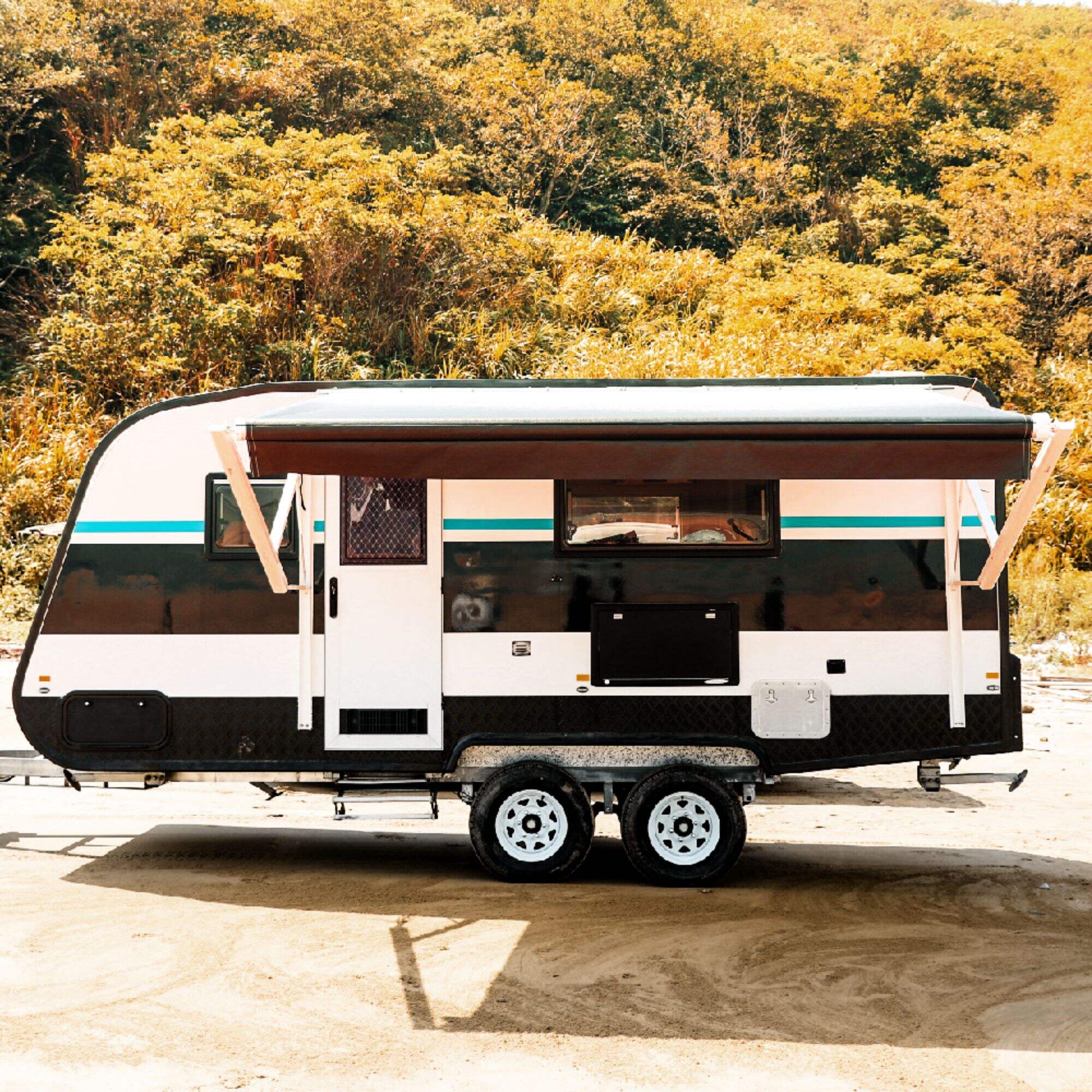 Power control caravan awning