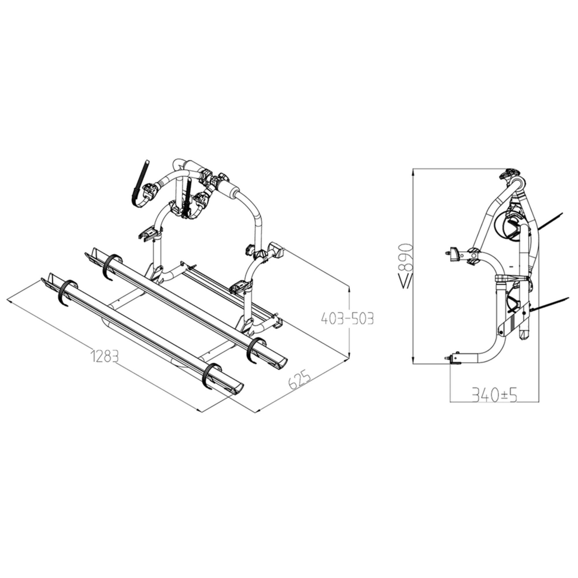 Porta-bicicletas para trailers