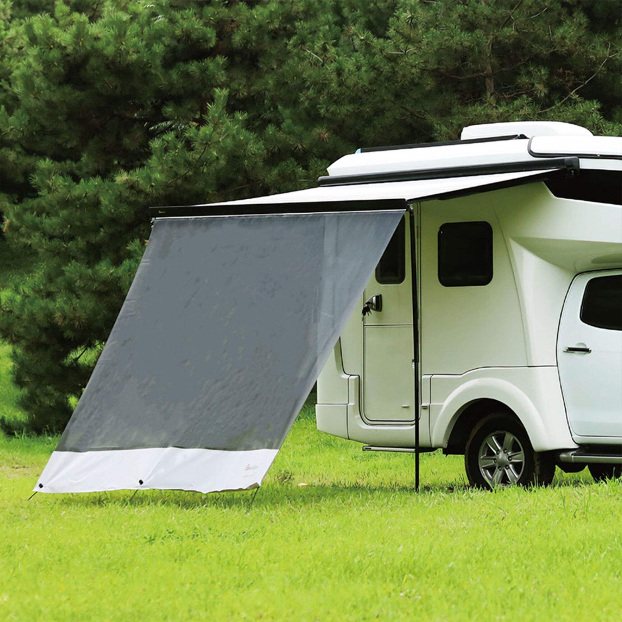 Bloque-soleil pour auvent de camping-car