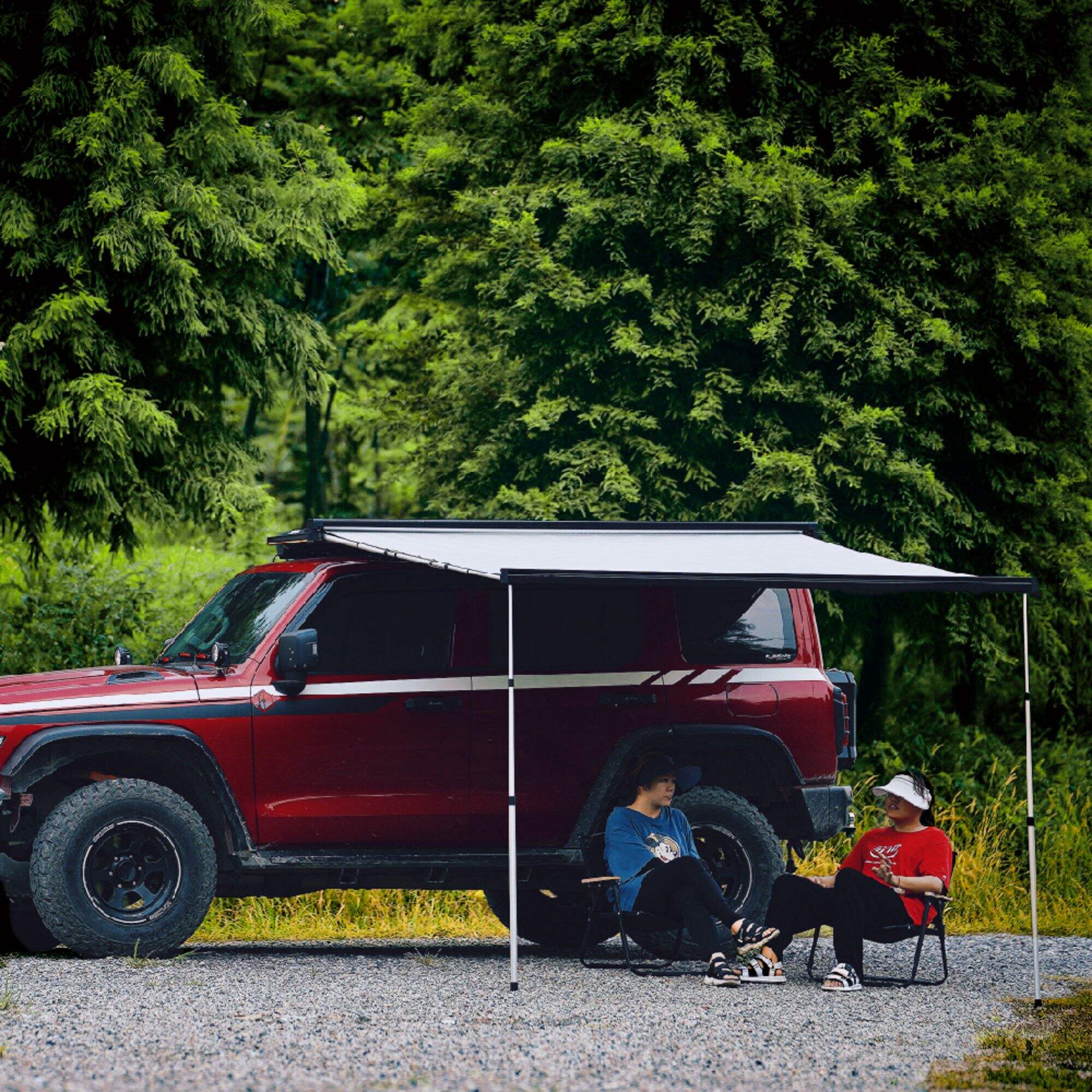 Semi-Automatic Car Side Awning