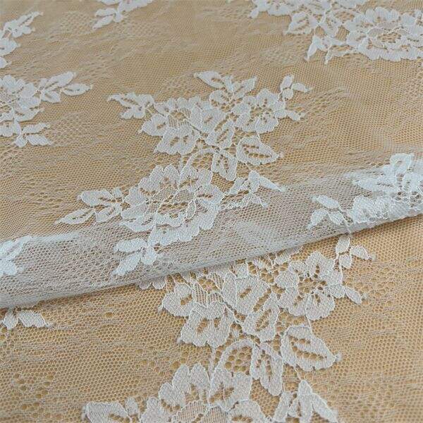 The Intricacy of White Bridal Lace Fabric