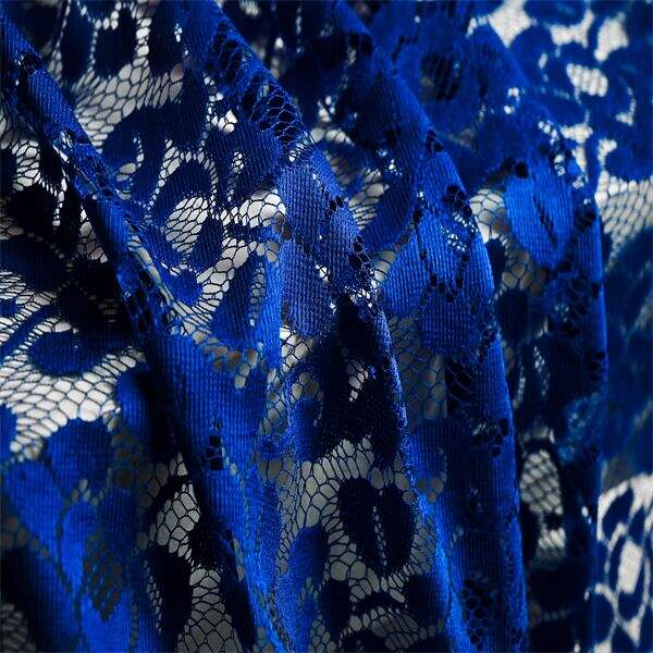 Royal Blue Stretch Lace, Empowering Elegance