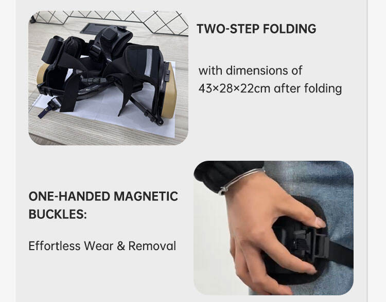 Ultralight Adjustable Fit 16um High Torque Motors Innovative  Robotic Exoskeleton for Seniors Enhancing Walking Independence factory