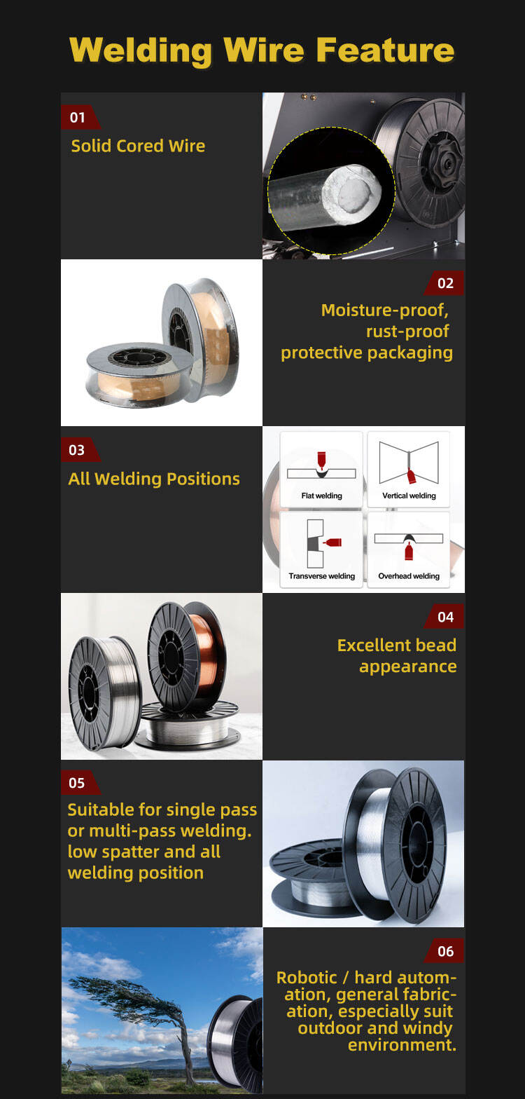 TKweld OEM CCS Certified Carbon Low Alloy Steel ER70S-6 300/250KG All Position Welding Wires High Deposition Efficiency Barrel details
