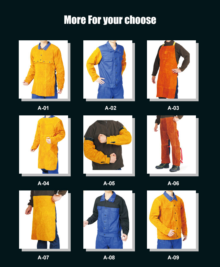 TKweld Customer Large XXXXL Size Leather Welding Uniform Heat Resistant Safety Clothing Welding Work Clothes manufacture