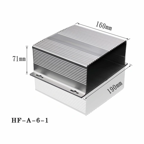 Extruded Aluminum Profile HF-A-6-1 Housing Box Metal Control Enclosure