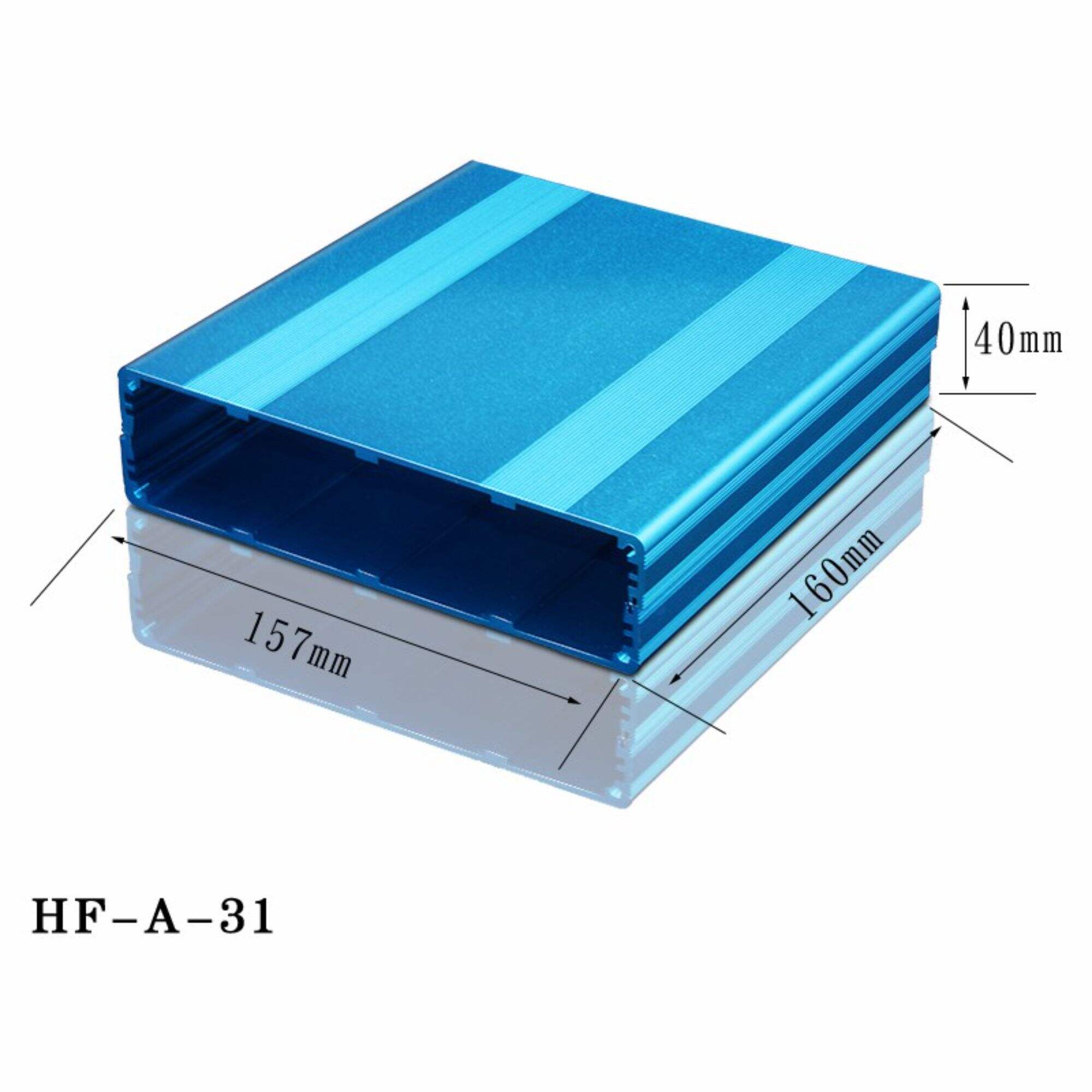 Aluminum Extrusion Anodizing Silver Enclosure HF-A-31 Metal PCB Control Box