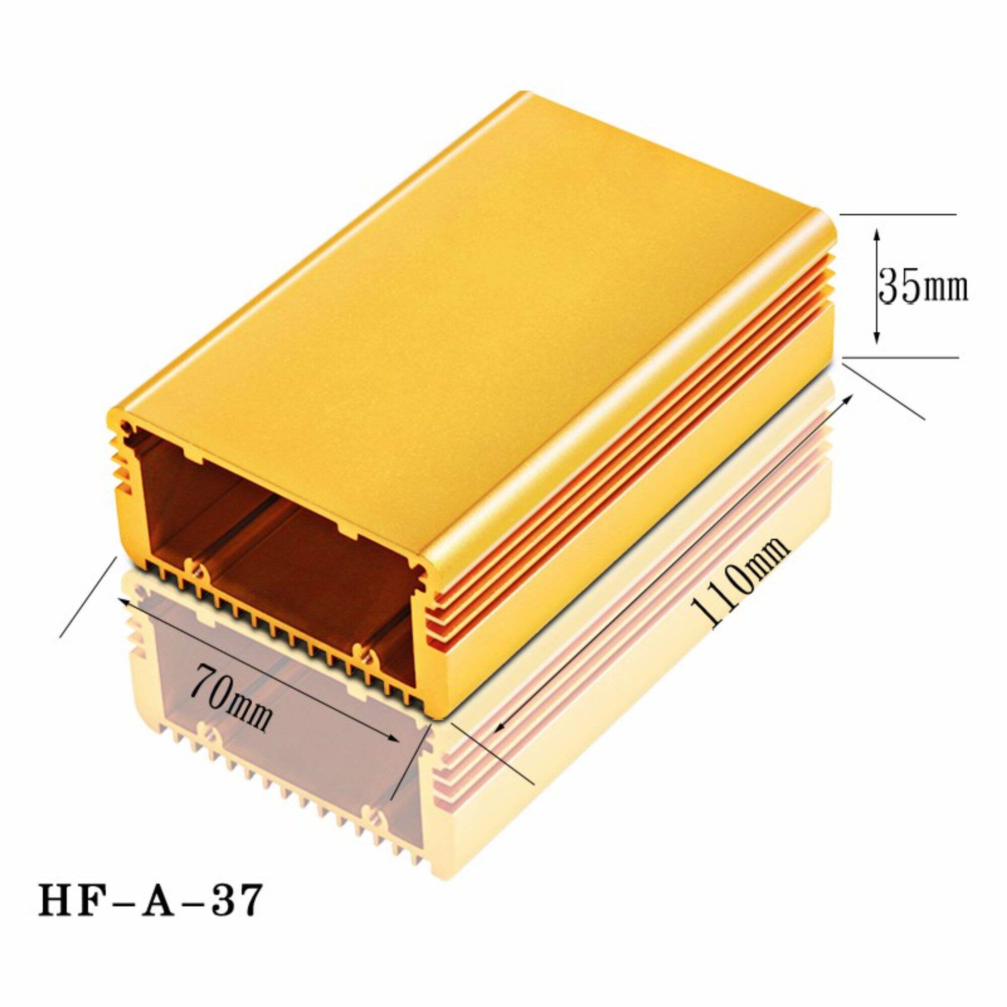 Aluminum Profile Case HF-A-37 Metal Extruded Anodizing Control Box Enclosure