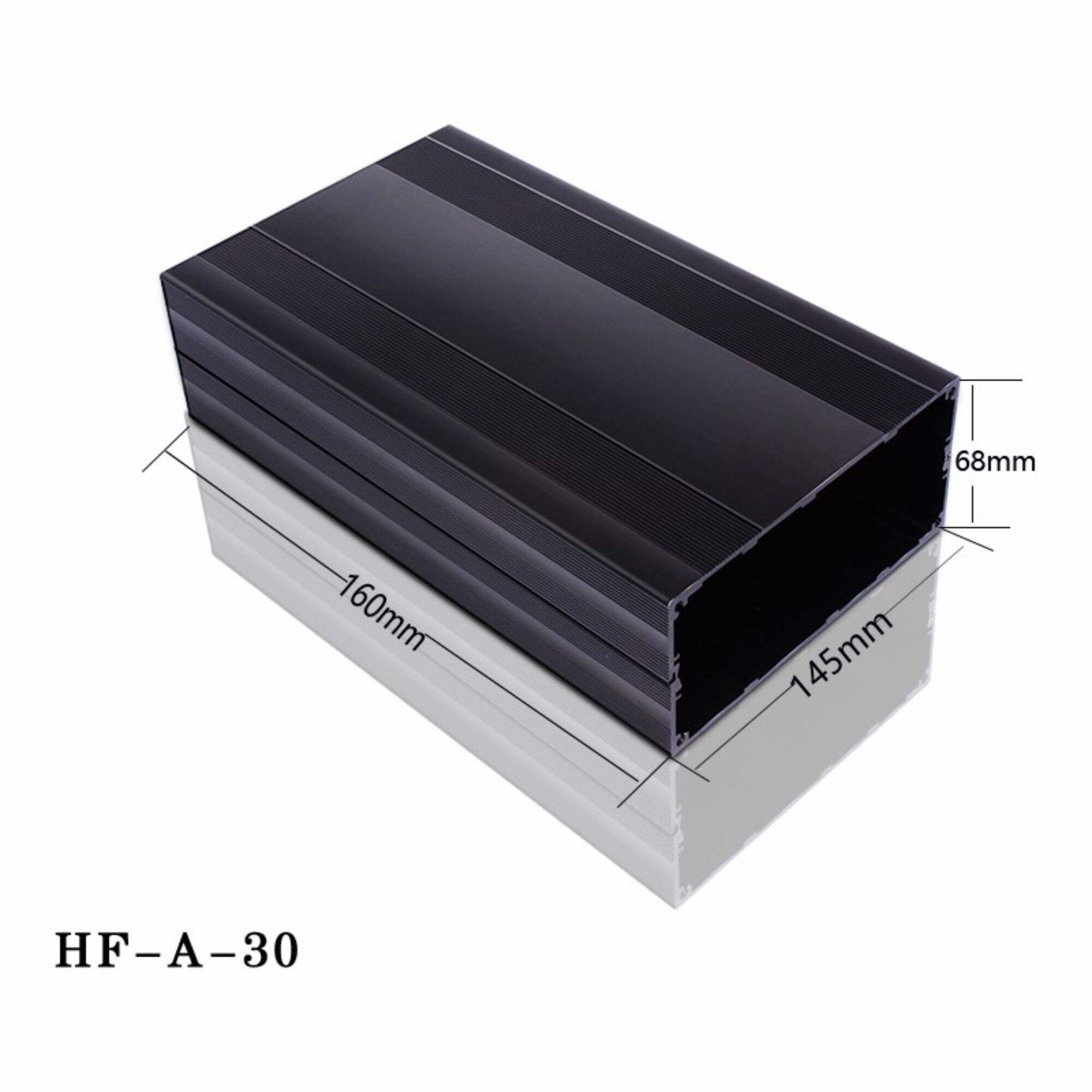 penutupan Aluminium Electronic Extrusion Enclosure HF-A-30 Kotak Persimpangan Kontrol Logam