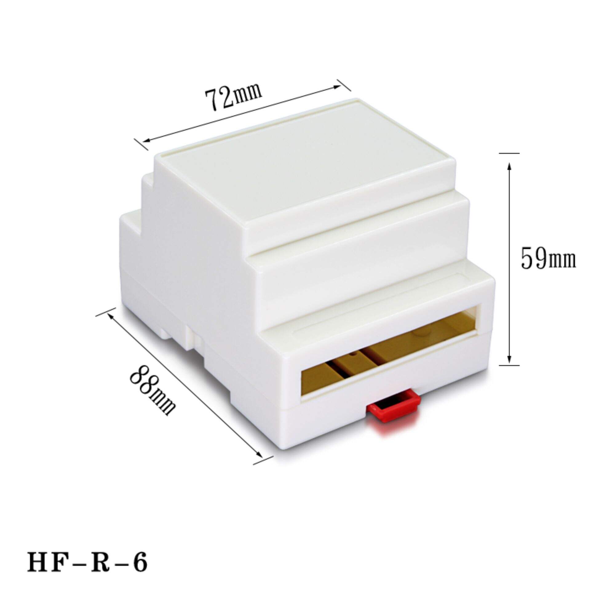 Hongfa injection molding plastic enclosure electrical project din rail housing