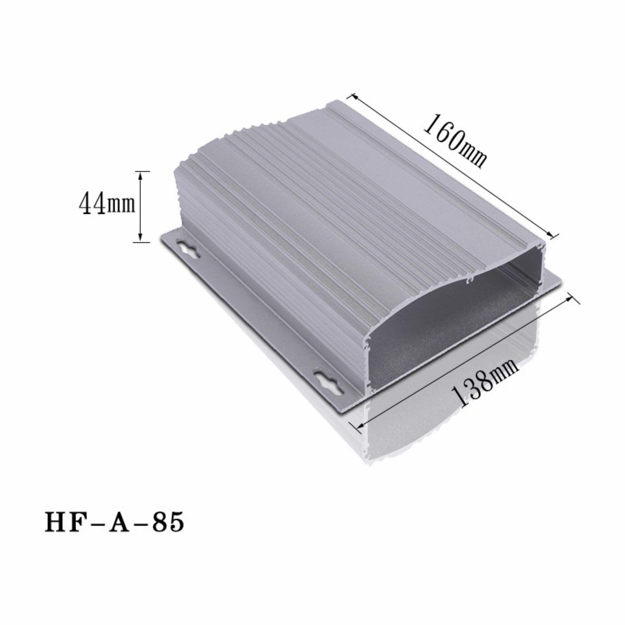 Eloksallı Alüminyum Ekstrüzyon Muhafaza HF-A-85 Metal PCB Bağlantı Kutusu Kutuları