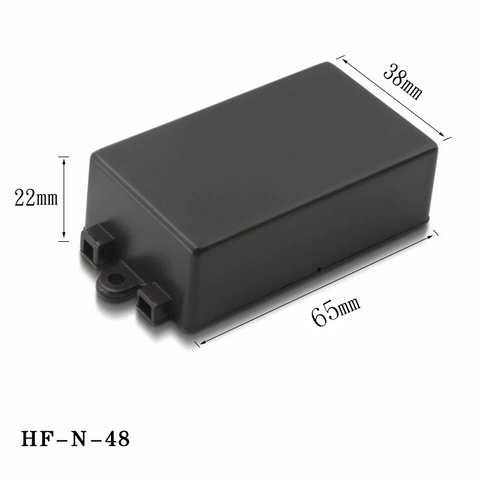 Custom HF-N-48 Wall Mount Small Black ABS Plastic Switch Box Case