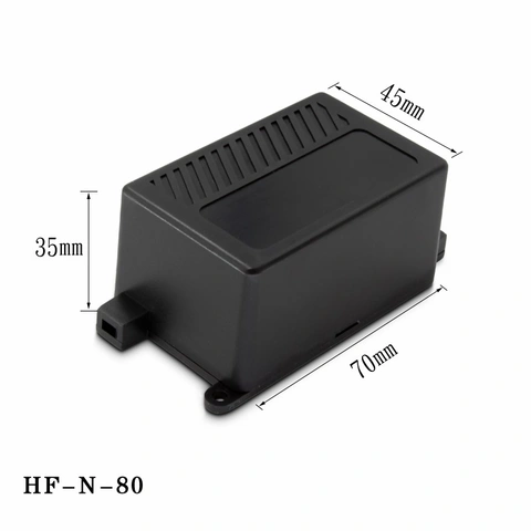 Custom HF-N-80 Small Black IP54 ABS Plastic Electronic Power Box Enclosure