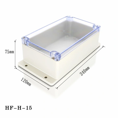 Wall mounted transparent cover box electronic waterproof enclosure