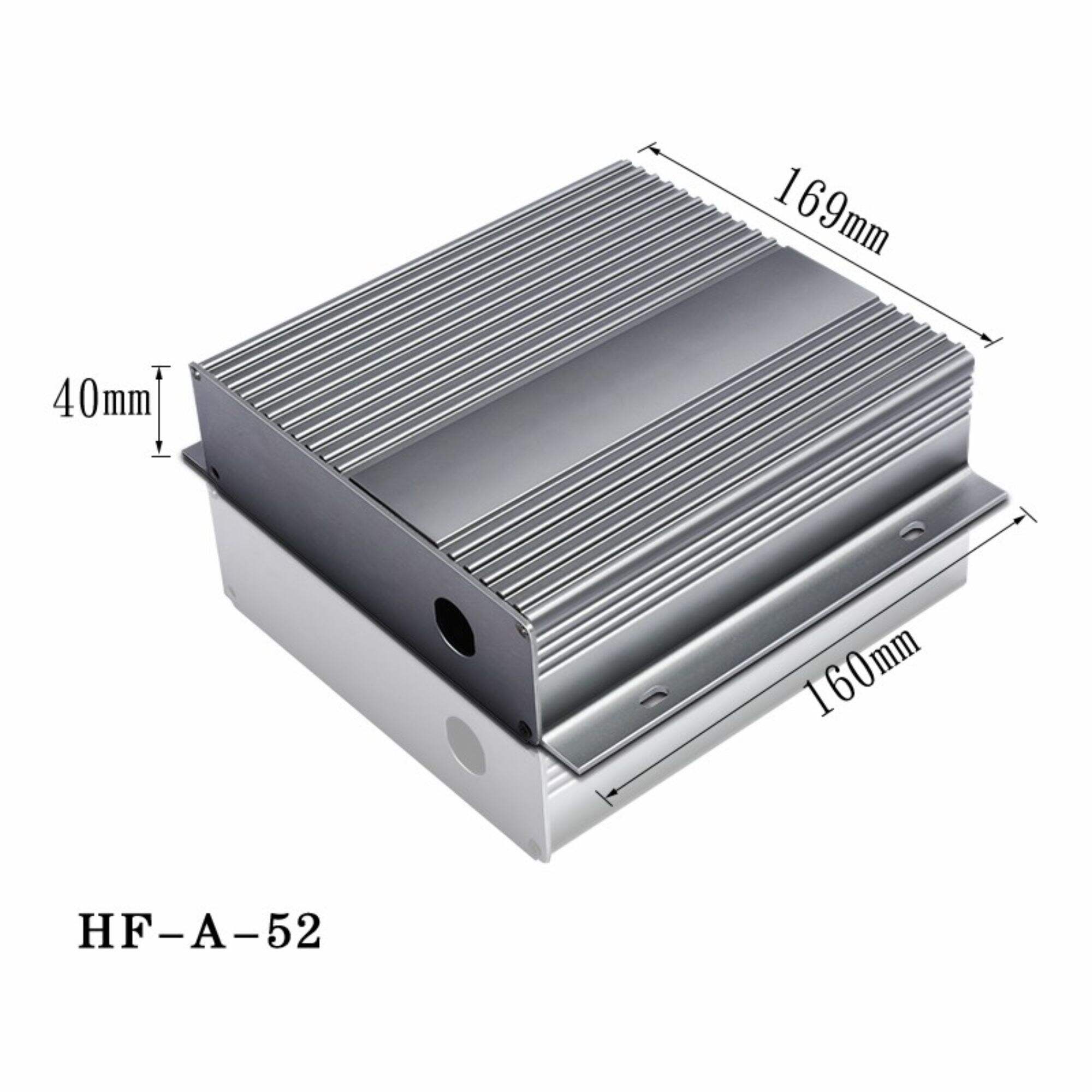 Çin'de Eloksal Alüminyum Ekstrüzyon Kutusu HF-A-52 Metal PCB Muhafaza