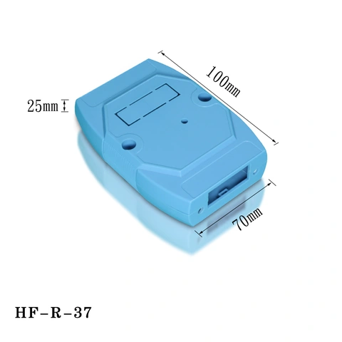 Custom blue color injection abs box high quality din rail plastic enclosure