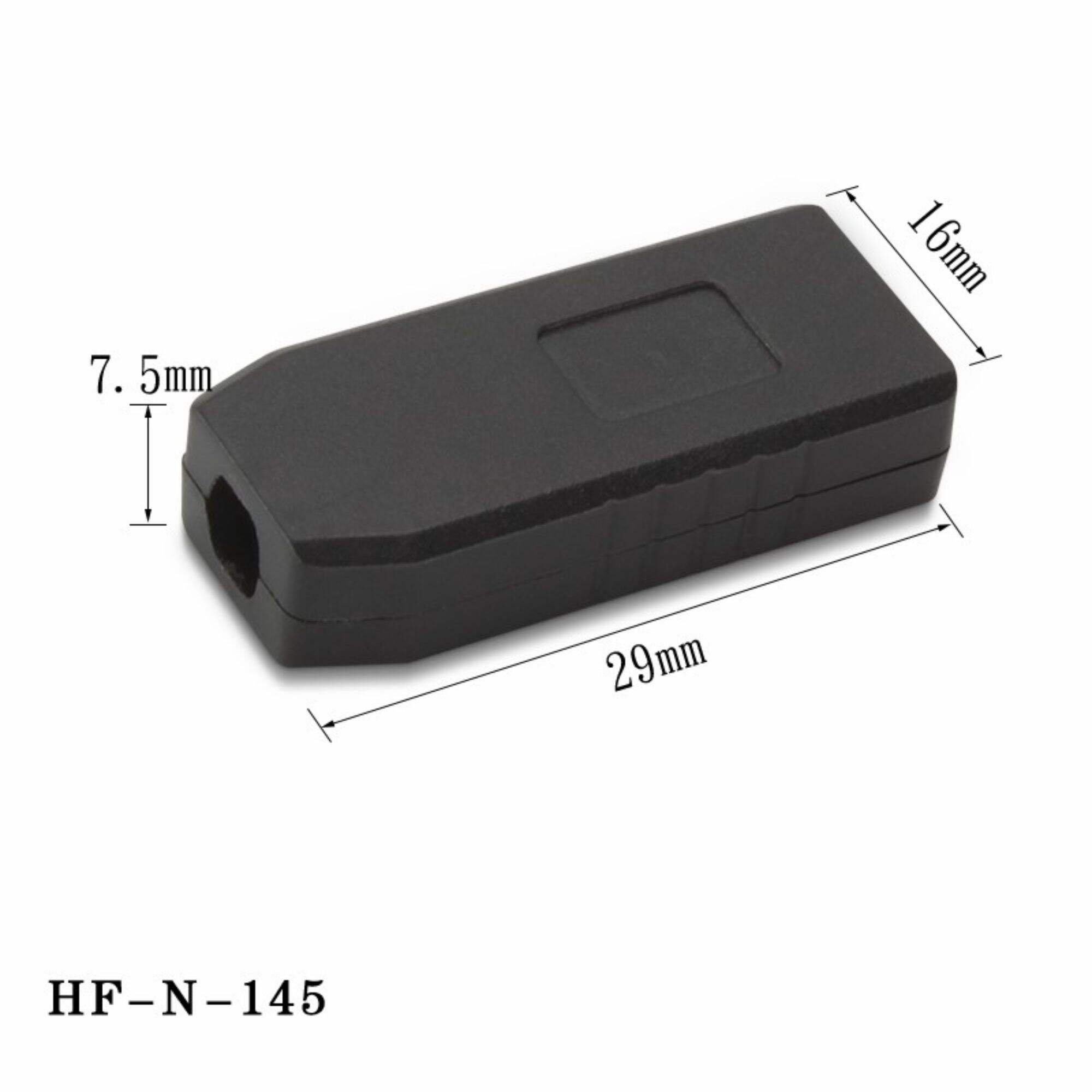 Customized HF-N-145 Black Small Plastic Electronic Box Equipment Enclosures For USB