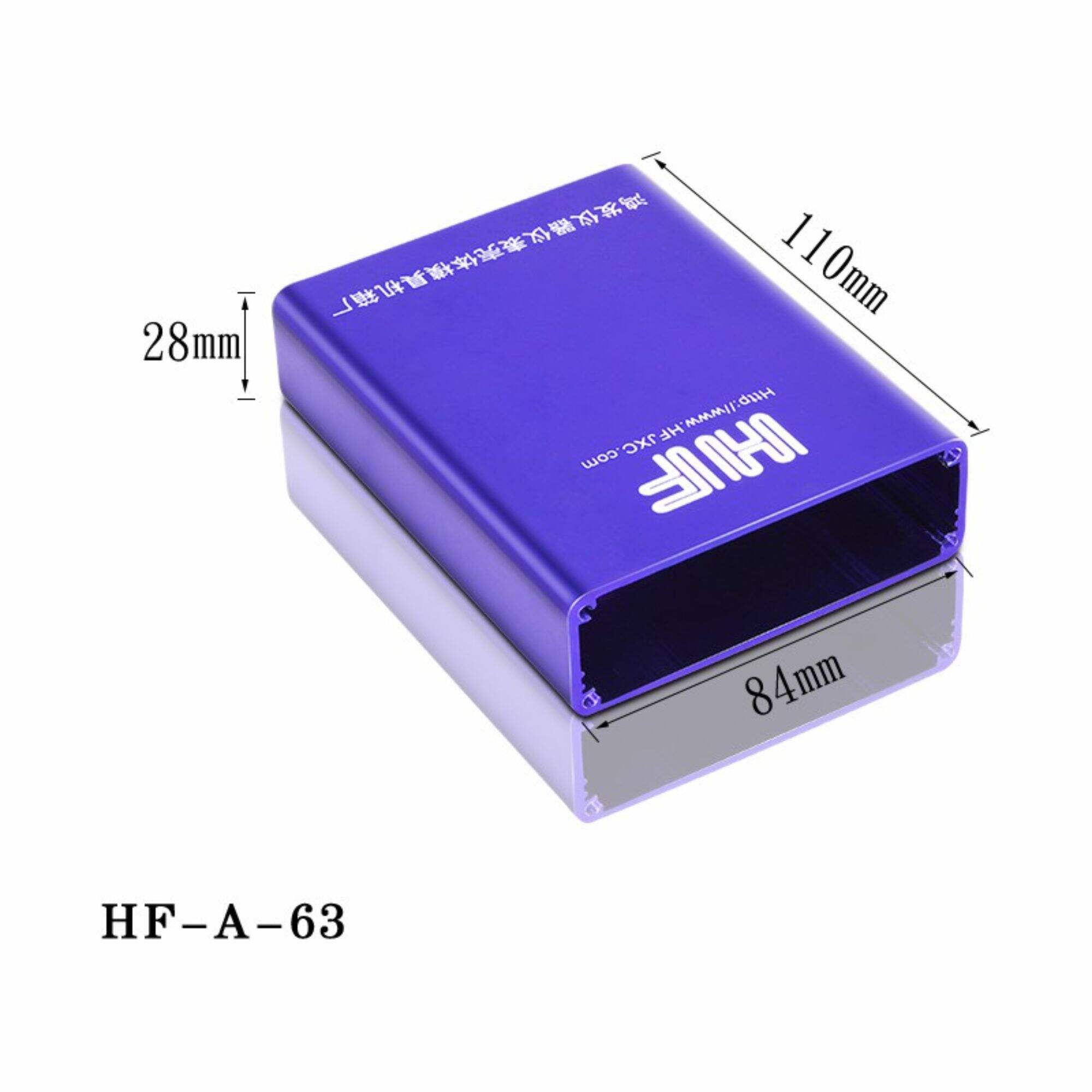 Aluminum Enclosure Metal Project Case HF-A-63 Electronic Enclosure Box