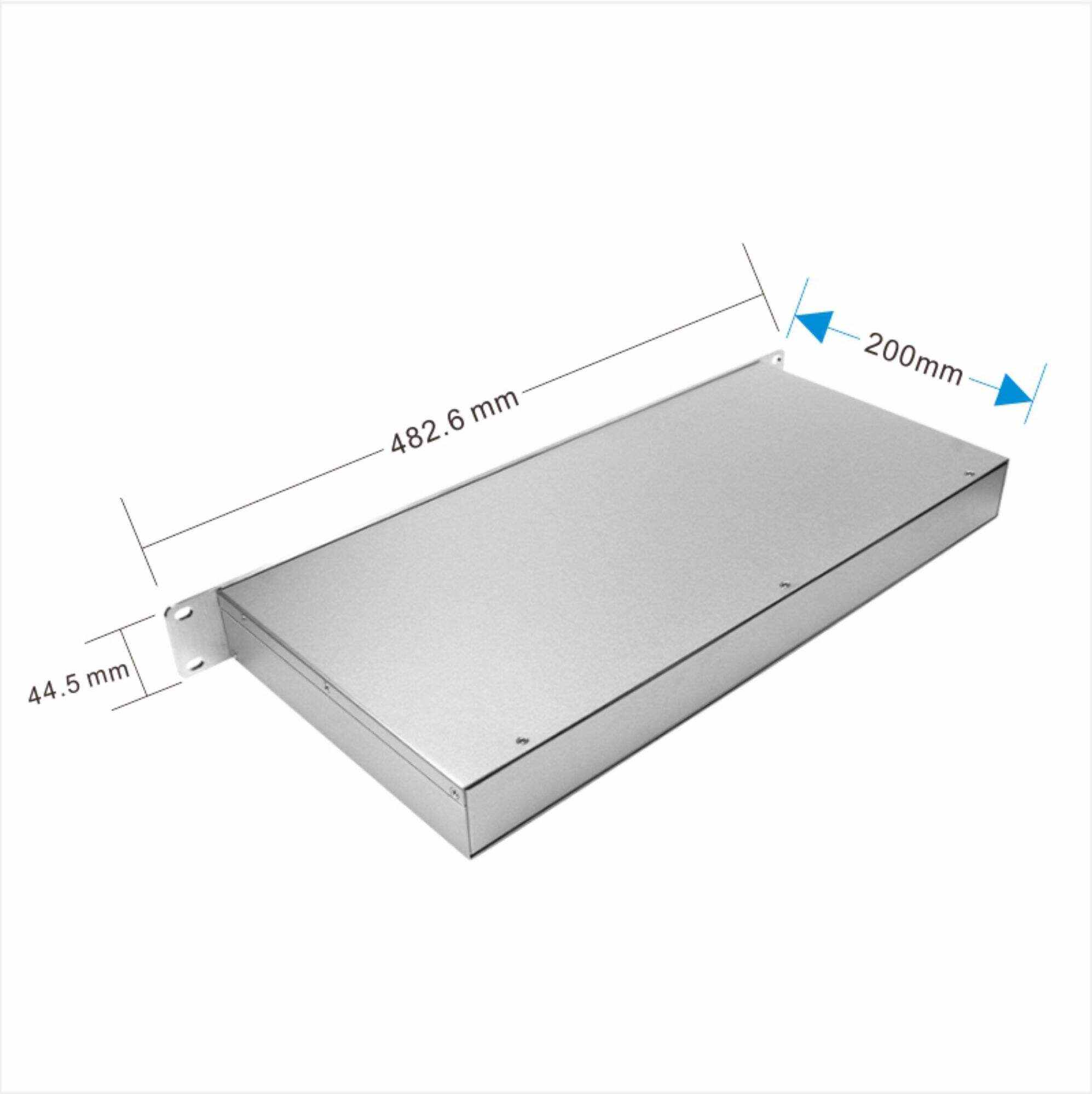 Manufacturer sheet metal 1u aluminum ATX case custom 19 inch rackmount chassis