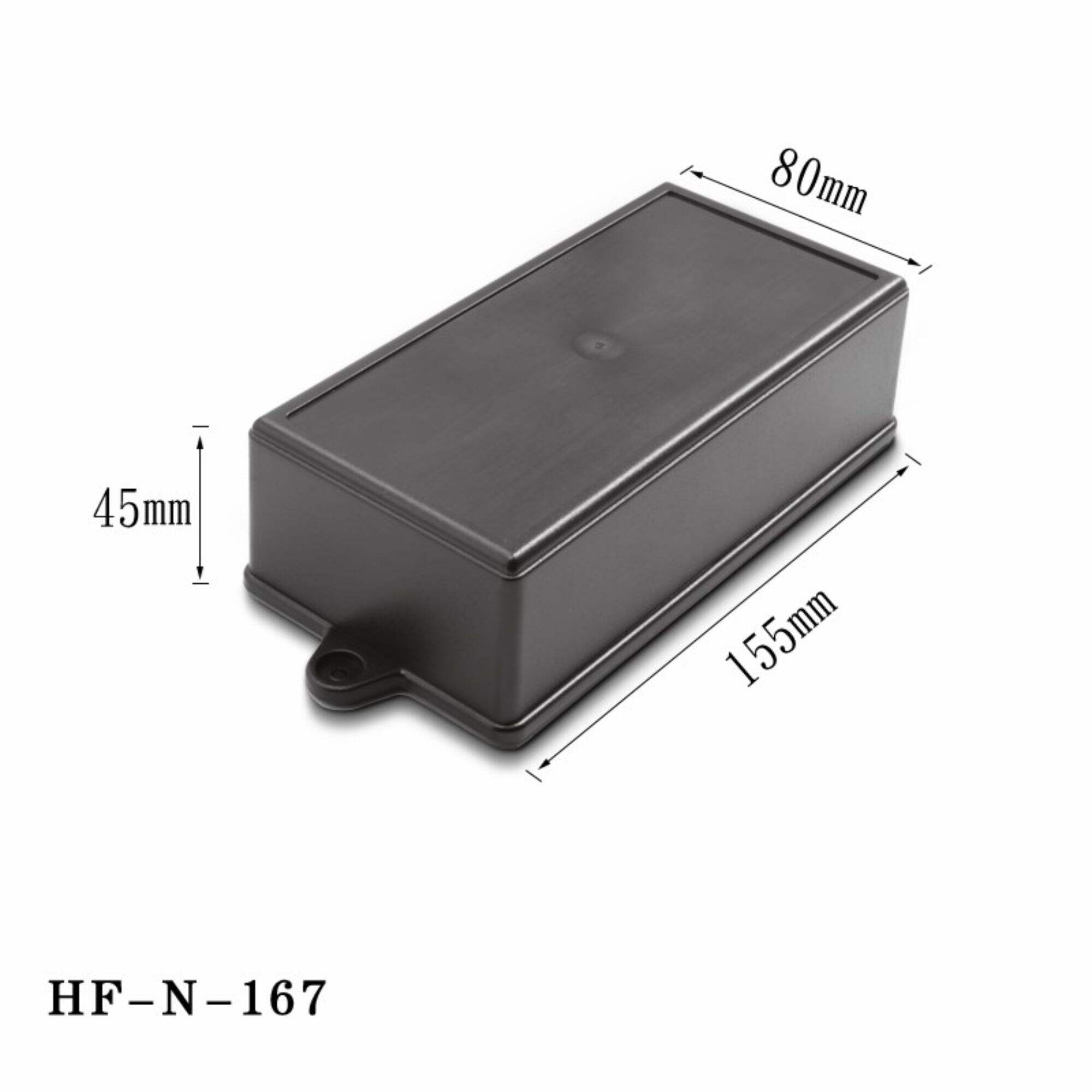 مخصص HF-N-167 IP54 أسود صغير ABS صندوق إمداد الطاقة إلكترونيات الضميمة