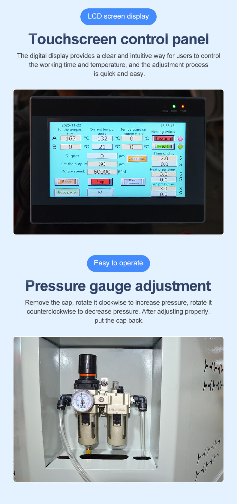 Automatic 4 Station Mechanical Rotary Multicolor Heat Press Machine Industrial Textile Sublimation Clothing T-Shirt details