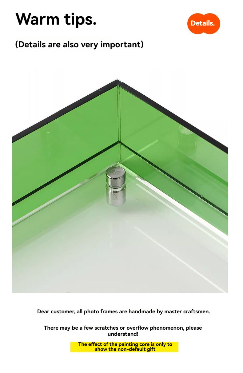 Customized A4 Acrylic Photo Poster Frame Colorful Transparent Display Wall Mounted Aesthetic Aesthetic Display supplier