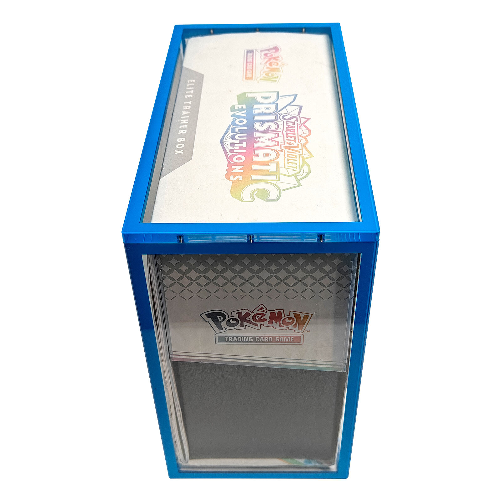 Modern UV Resistant Customizable Color Border Pokemon TCG Elite Trainer Box ETB Acrylic Display Case Card Game Protector factory