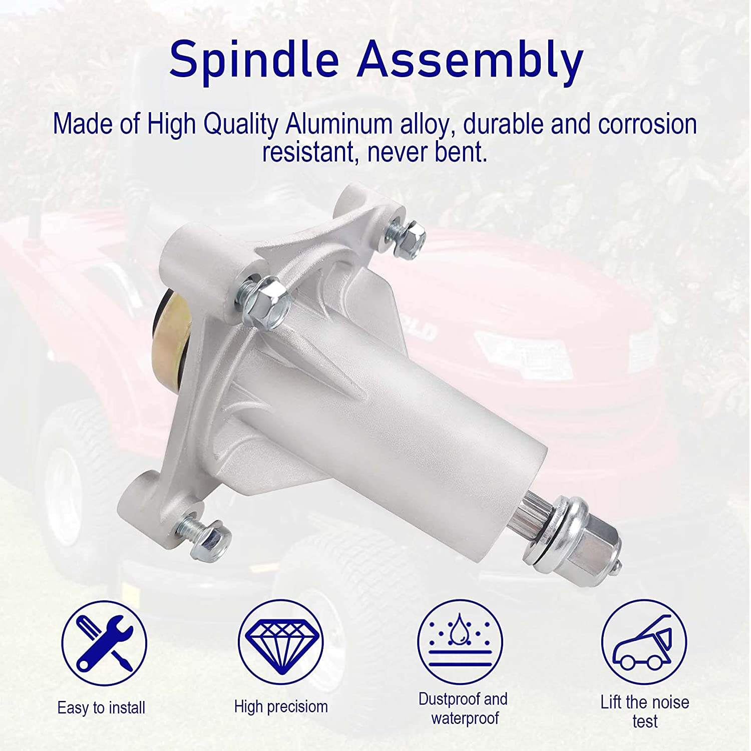 Lawn Mower Pulley Deck Blade Spindle Assembly Replacement 197473 + 153535 pulley YTH2348 YTH22V46 AYP 187292 Parts factory