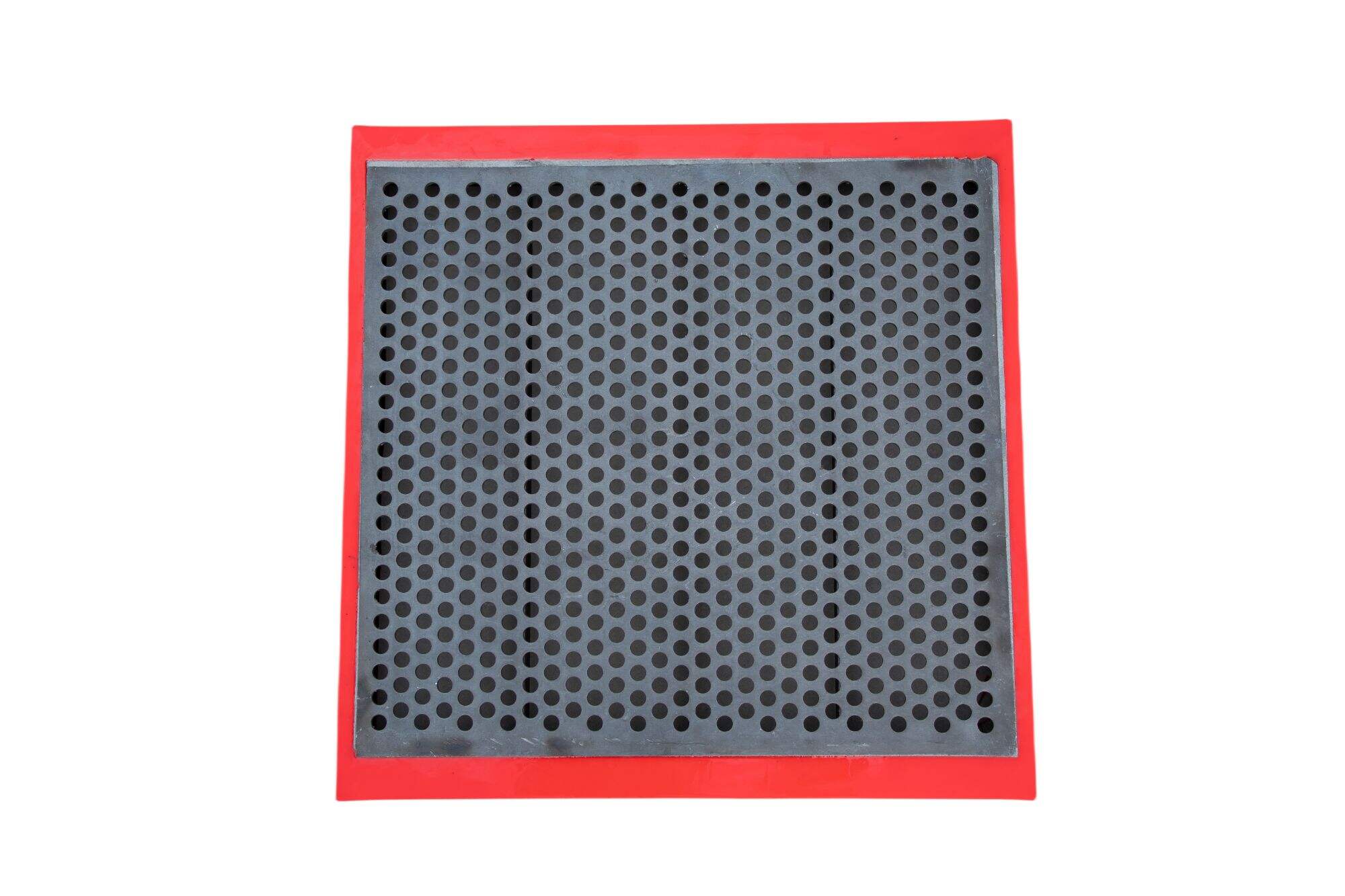 Polyurethane edged perforated sieve plate