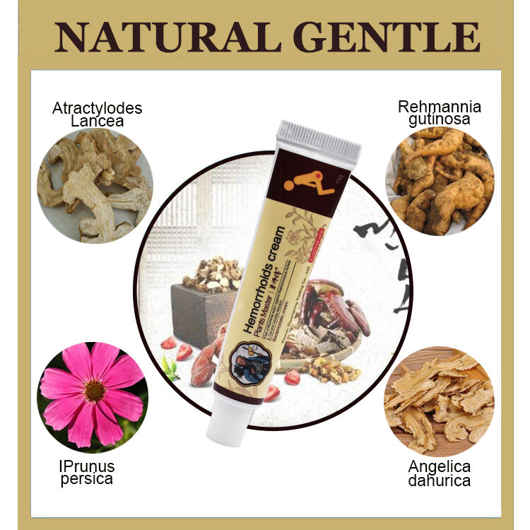 Caoshifu Hemorrhoids Ointment Chinese Herbal Internal and External Anal Fissure Pain Relief Plaster 15g factory