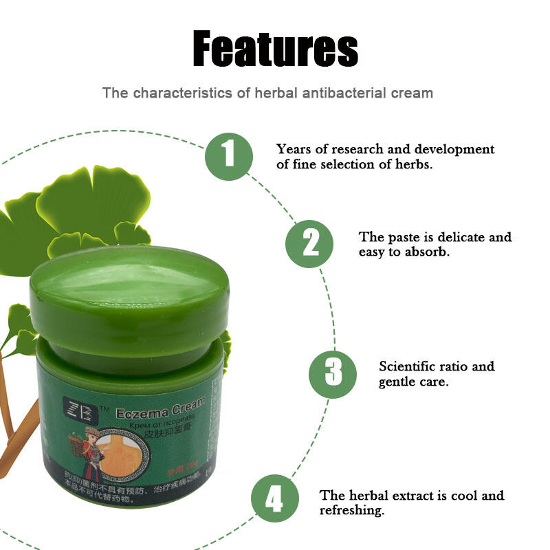 20g ZB Eczema Cream for Psoriasis Eczema Dermatitis Skin Bacteriostatic Cream Skin Care Herbal Ointment manufacture