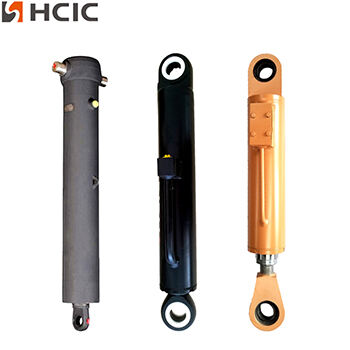 Piston rod double acting oil hydraulic cylinders for fitness equipment