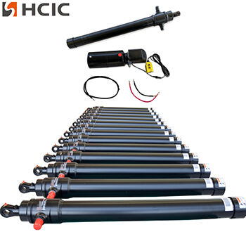 Lightweight double acting hydraulic cylinder for trailer