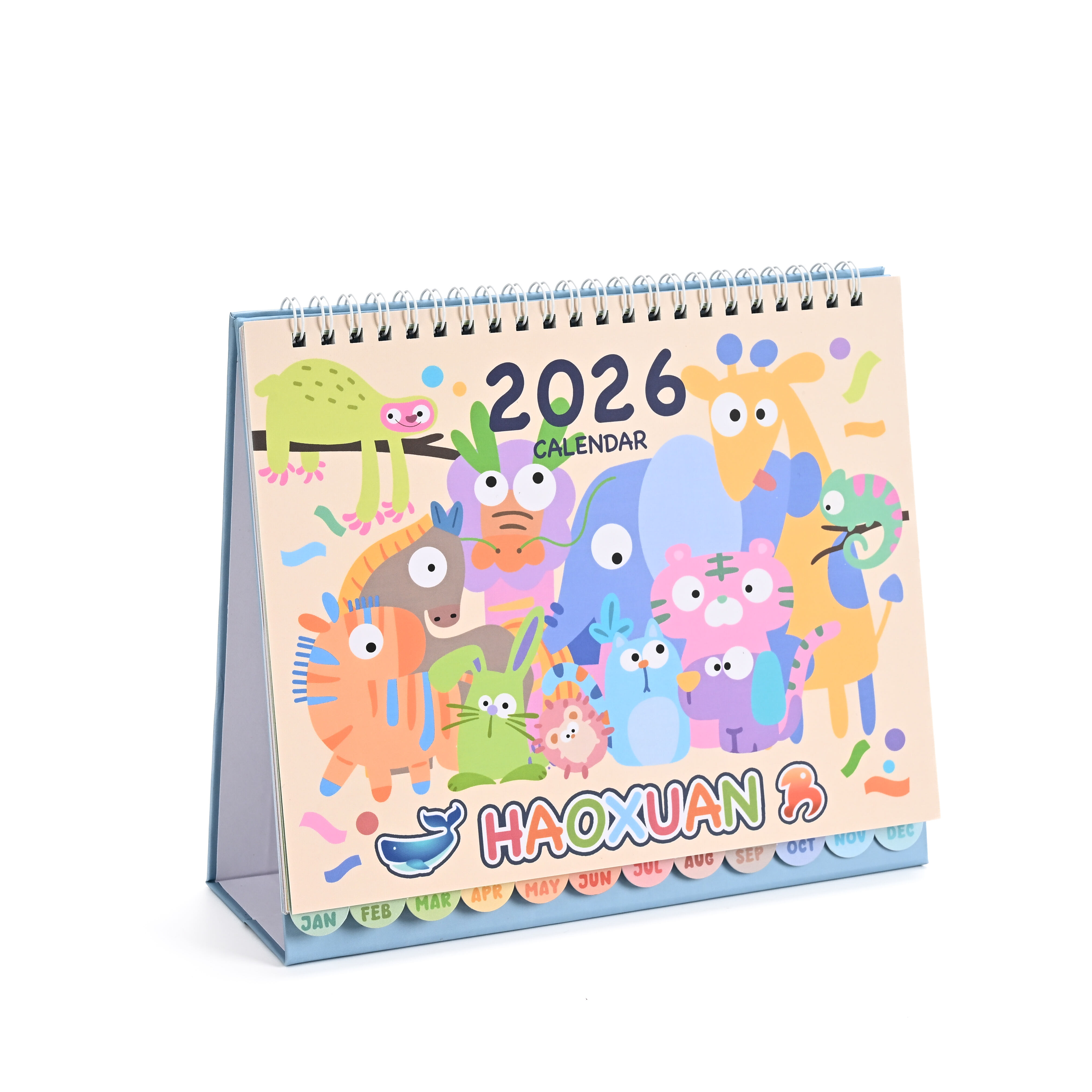 product factory custom printing promotion plan desktop calendar monthly holiday reminder 2026 desk calendar-8